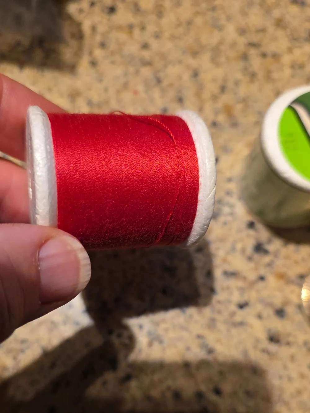 Colorful Assorted Sewing Thread Spools - Mint, Red, Pink, White, Yellow, Brown